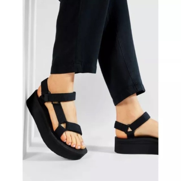 Teva Shoes - Teva Black Platform Sandals